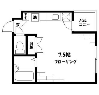 東京都豊島区西巣鴨２丁目 賃貸マンション 1R