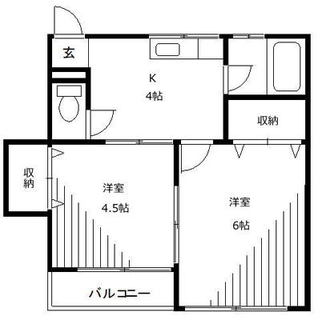 東京都豊島区千川１丁目 賃貸アパート 2K