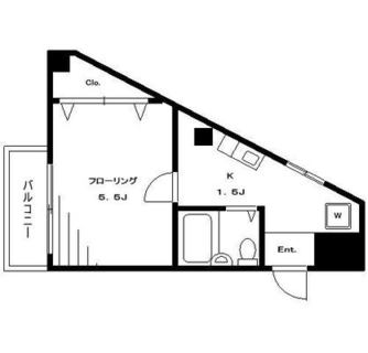 東京都豊島区北大塚３丁目 賃貸マンション 1K