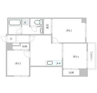 東京都豊島区北大塚３丁目 賃貸マンション 3DK